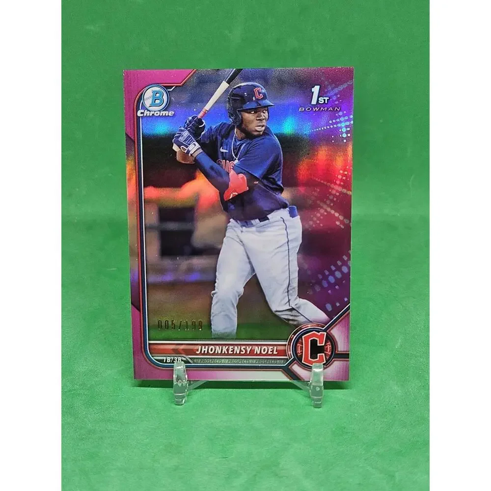 2022 1st‎ Bowman Chrome Prospects JHONKENSY NOEL True Fuchsia Refractor #/199